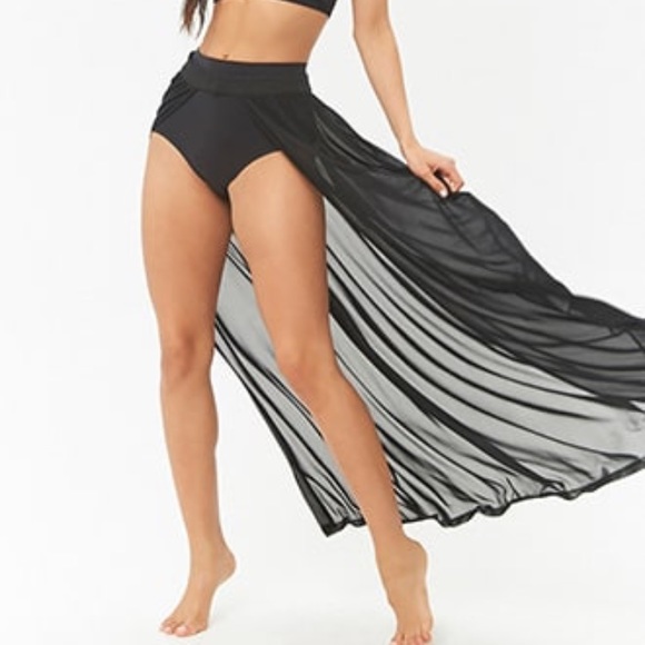 maxi skirt swim cover up